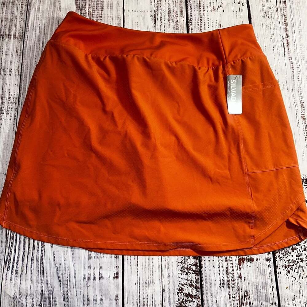 Zuda Athletic Skort Size L Orange Activewear workout gear
